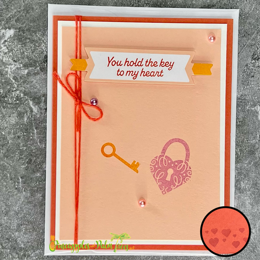 Greeting Card: You Hold the Key to My Heart - lock & key