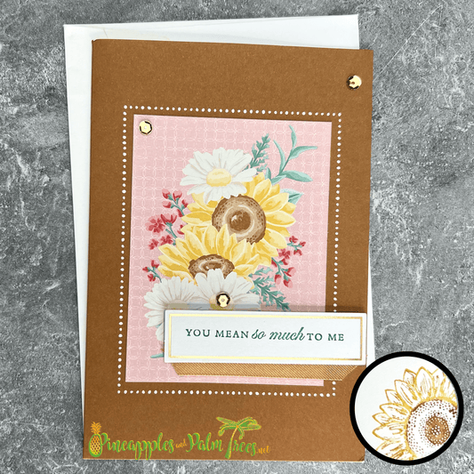 Greeting Card: You Mean So Much to Me - sunflowers