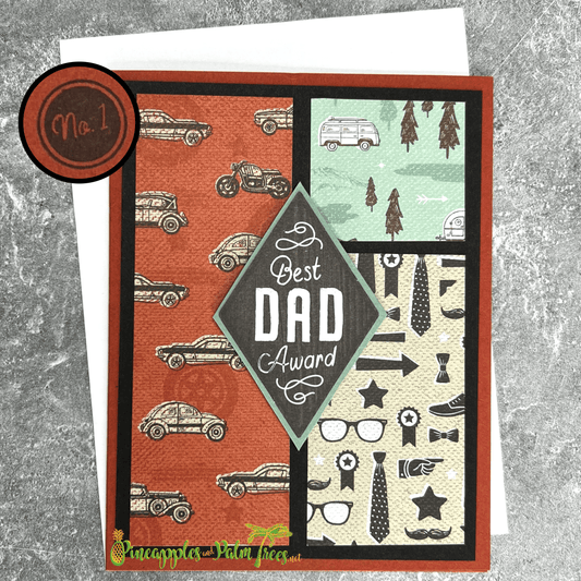 Greeting Card: Best Dad Award - manly scenes