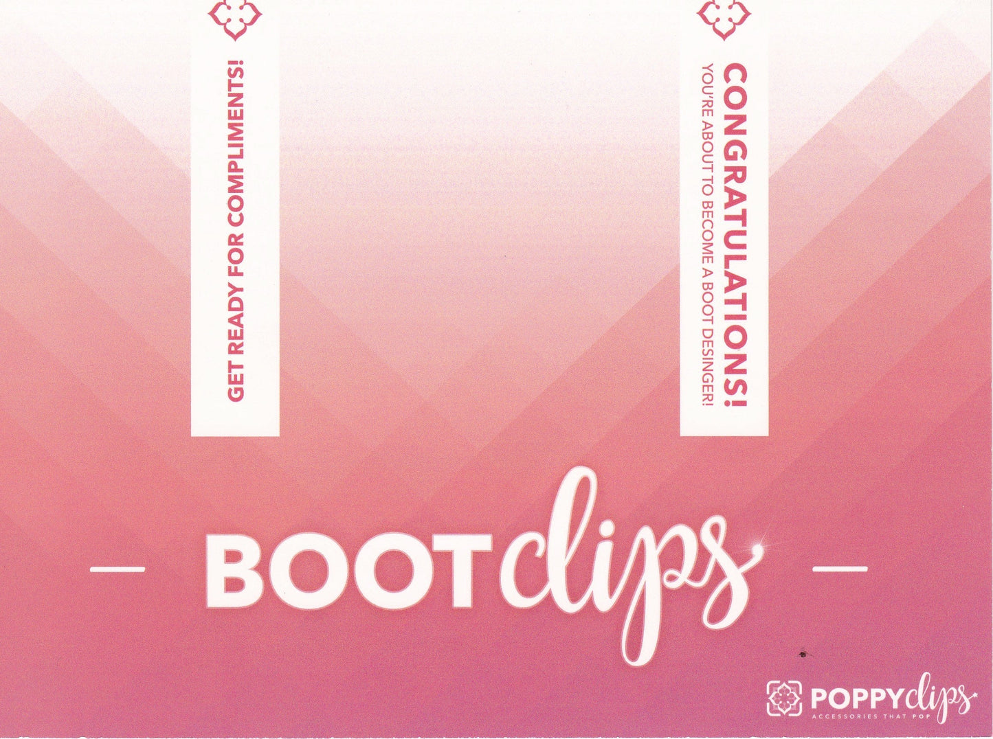 Promotional banner featuring the text ‘Get Ready to Get Compliments,’ showcasing Pineapples and Palm Trees’ Fairy Wings BootClips accessory.