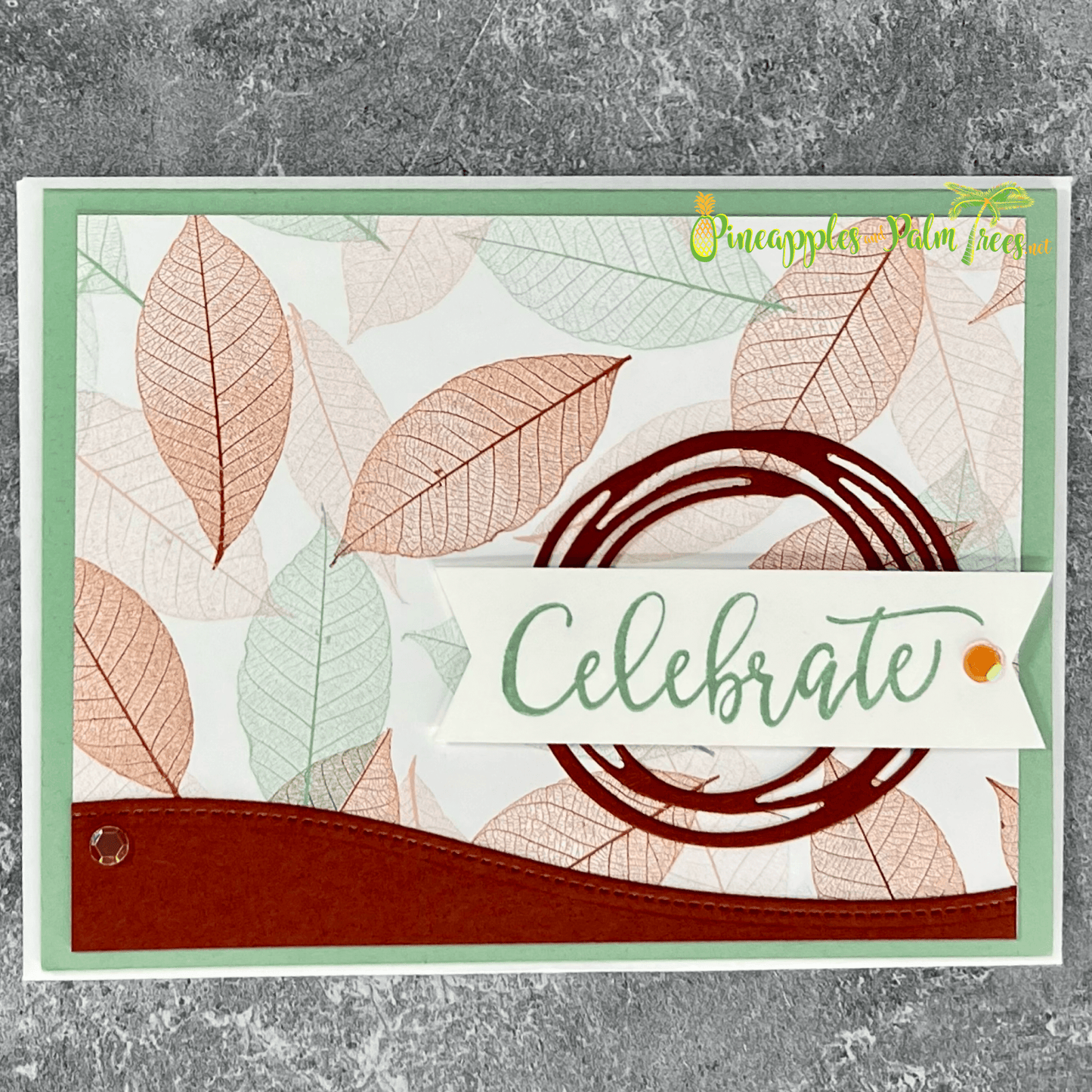 Greeting Card: Celebrate - leaves