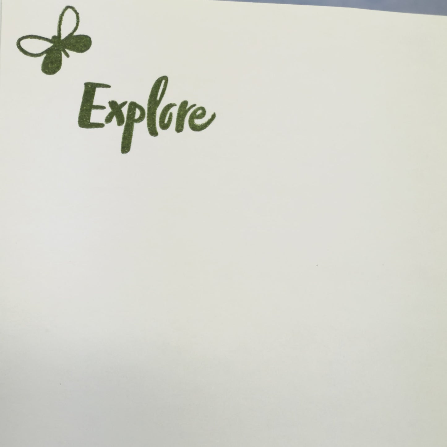 Details of the ‘Let Your Light Shine’ greeting card  — a thoughtful, inspiring handcrafted card.