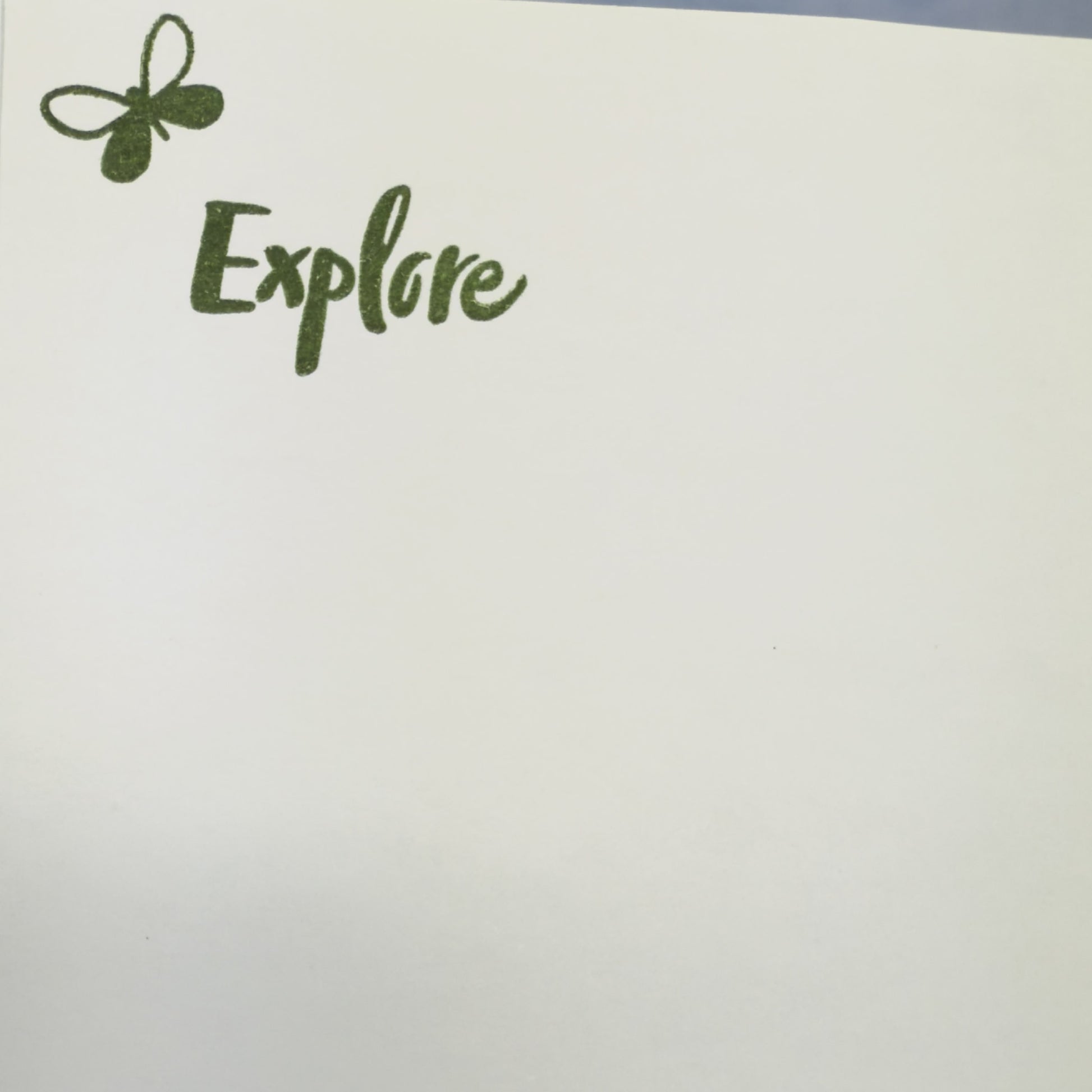 Details of the ‘Let Your Light Shine’ greeting card  — a thoughtful, inspiring handcrafted card.