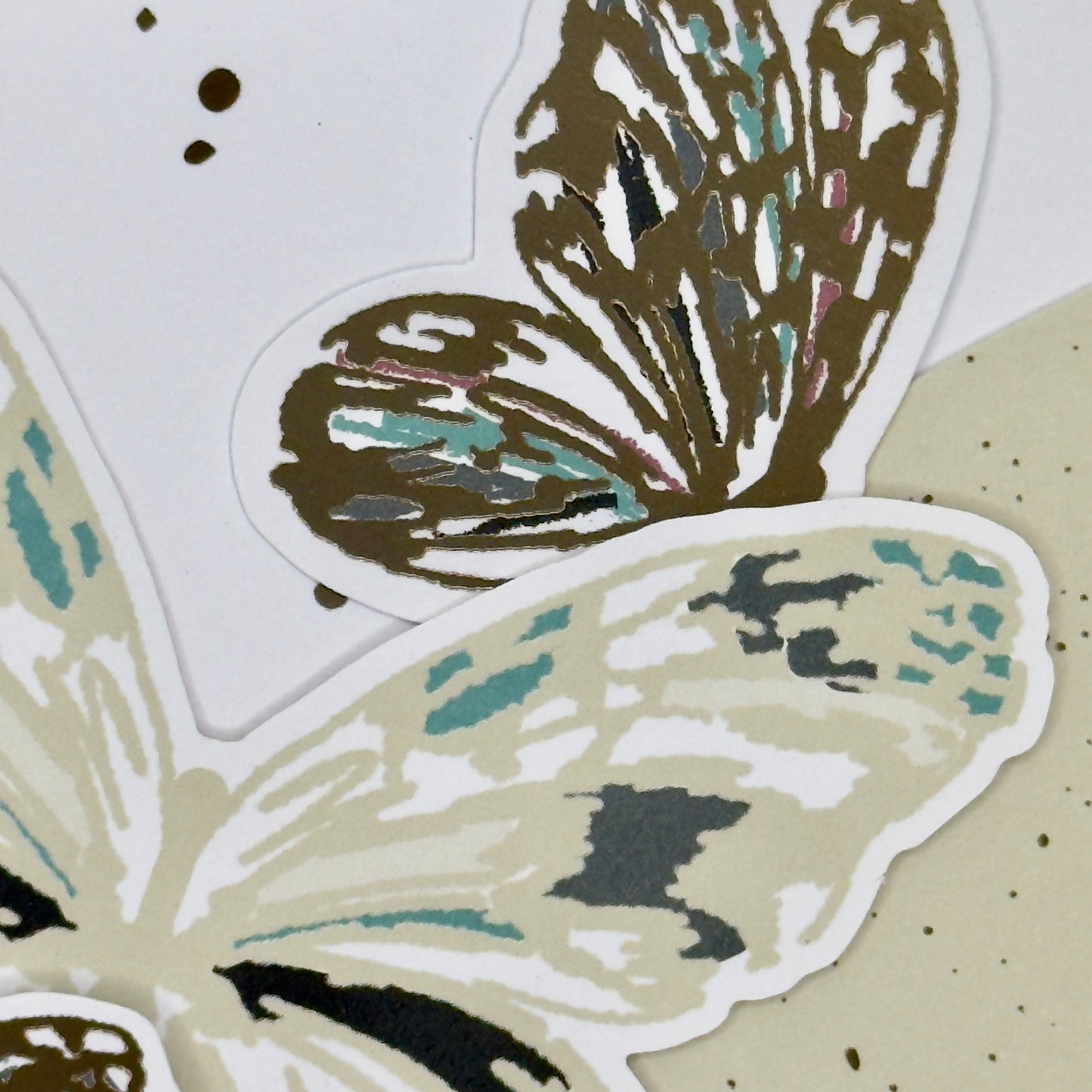 Details of a butterfly ‘Everything Will Be Okay’ greeting card