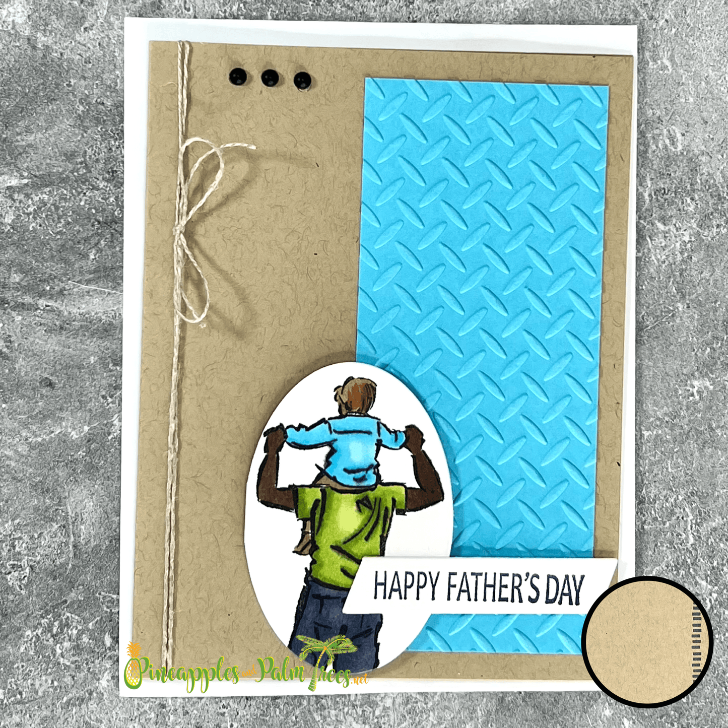 Happy Father’s Day greeting card from Pineapples and Palm Trees