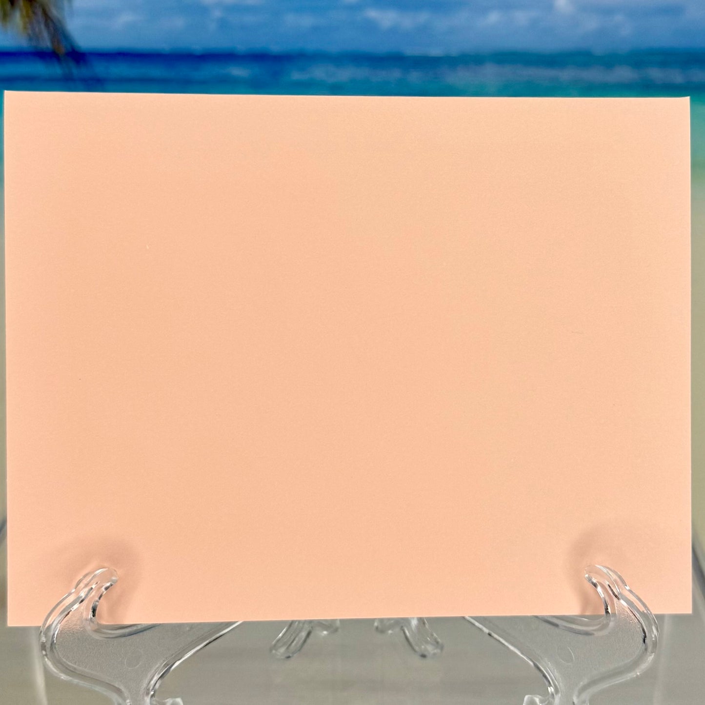 Back of a greeting card with elegant script reading ‘I feel so blessed to have a wonderful, kind, and amazing friend like you’, floral accents — heartfelt and handcrafted.