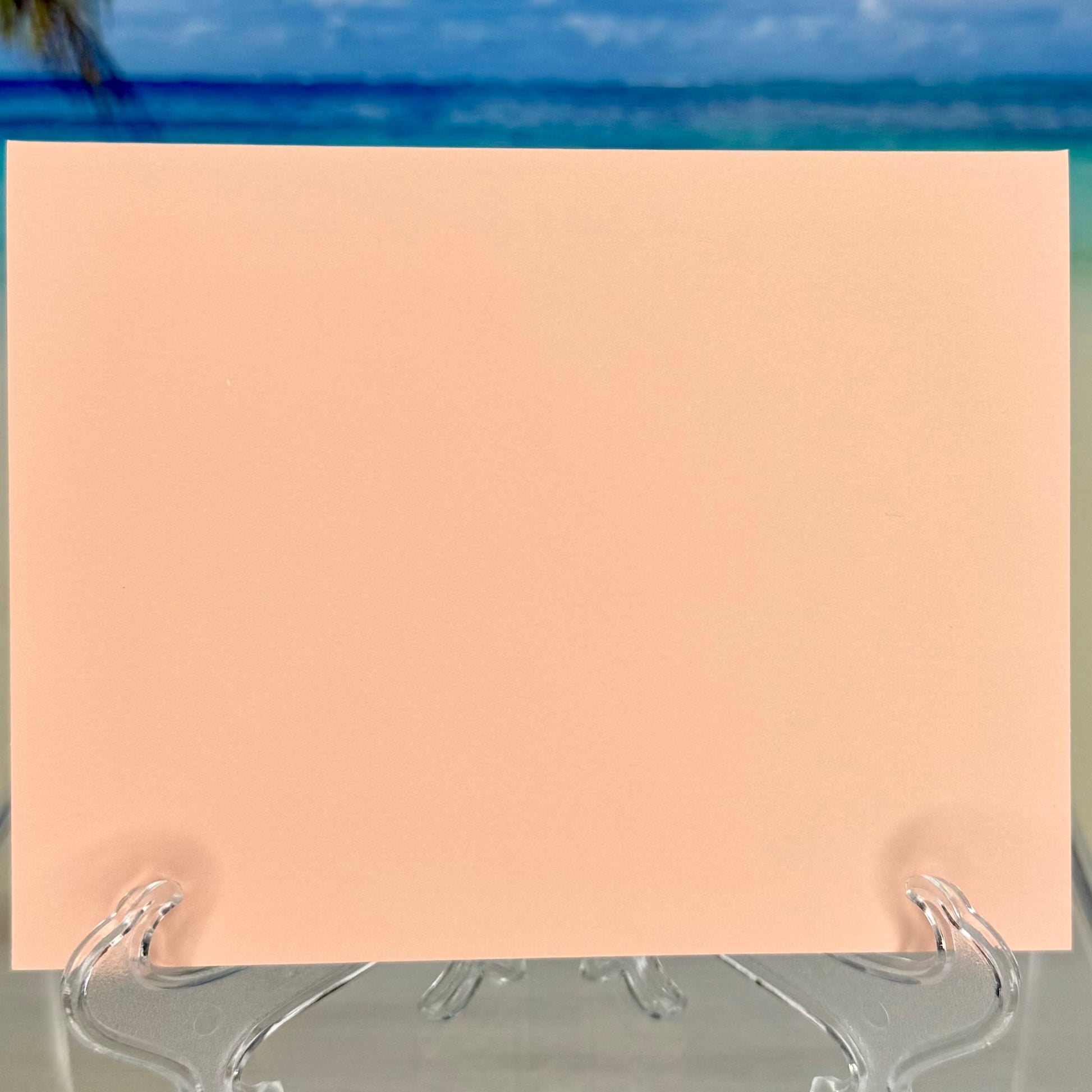 Back of a greeting card with elegant script reading ‘I feel so blessed to have a wonderful, kind, and amazing friend like you’, floral accents — heartfelt and handcrafted.