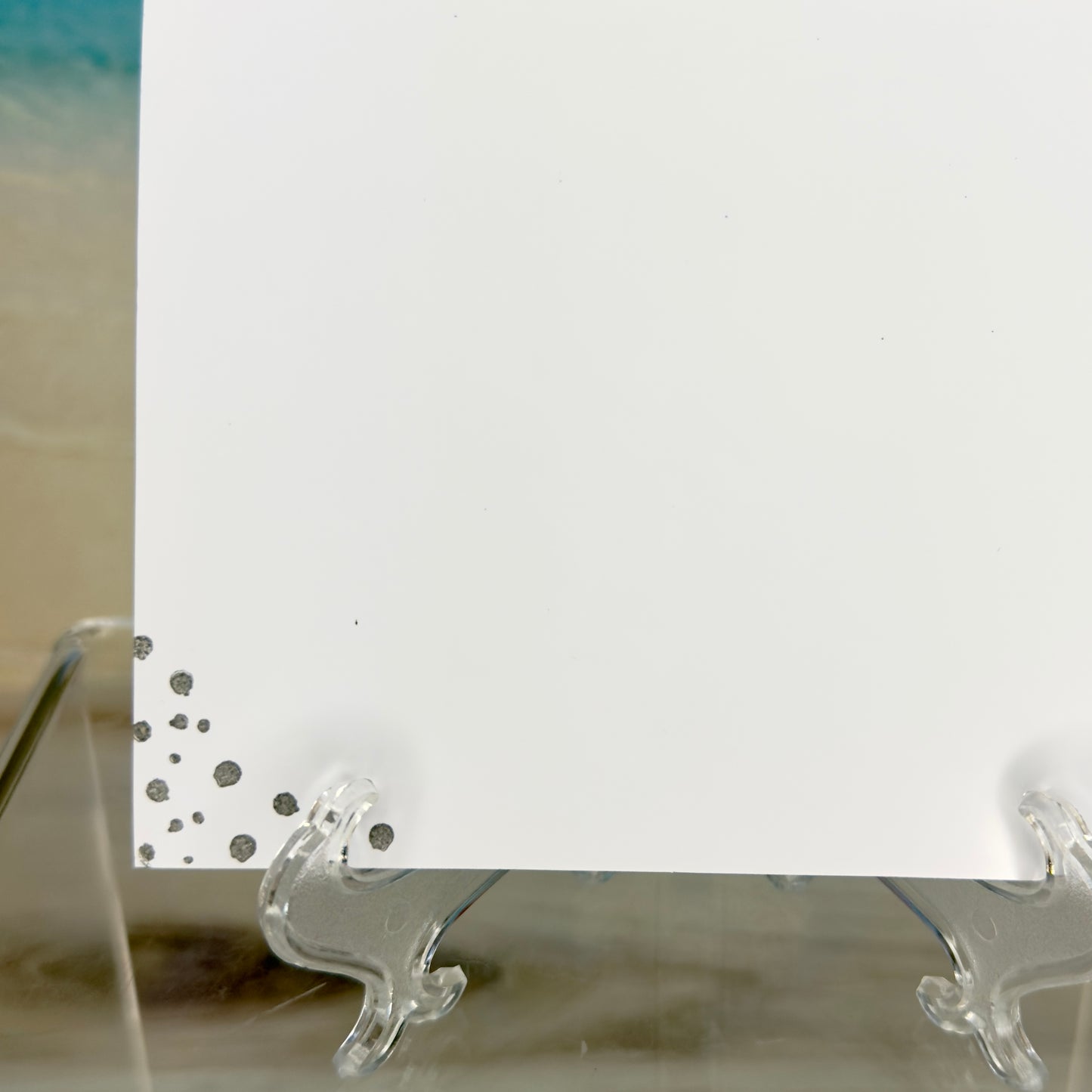 Back details of greeting card crafted by Pineapples & Palm Trees