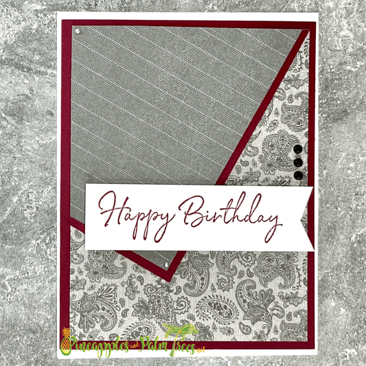 Greeting Card: Happy Birthday - grays