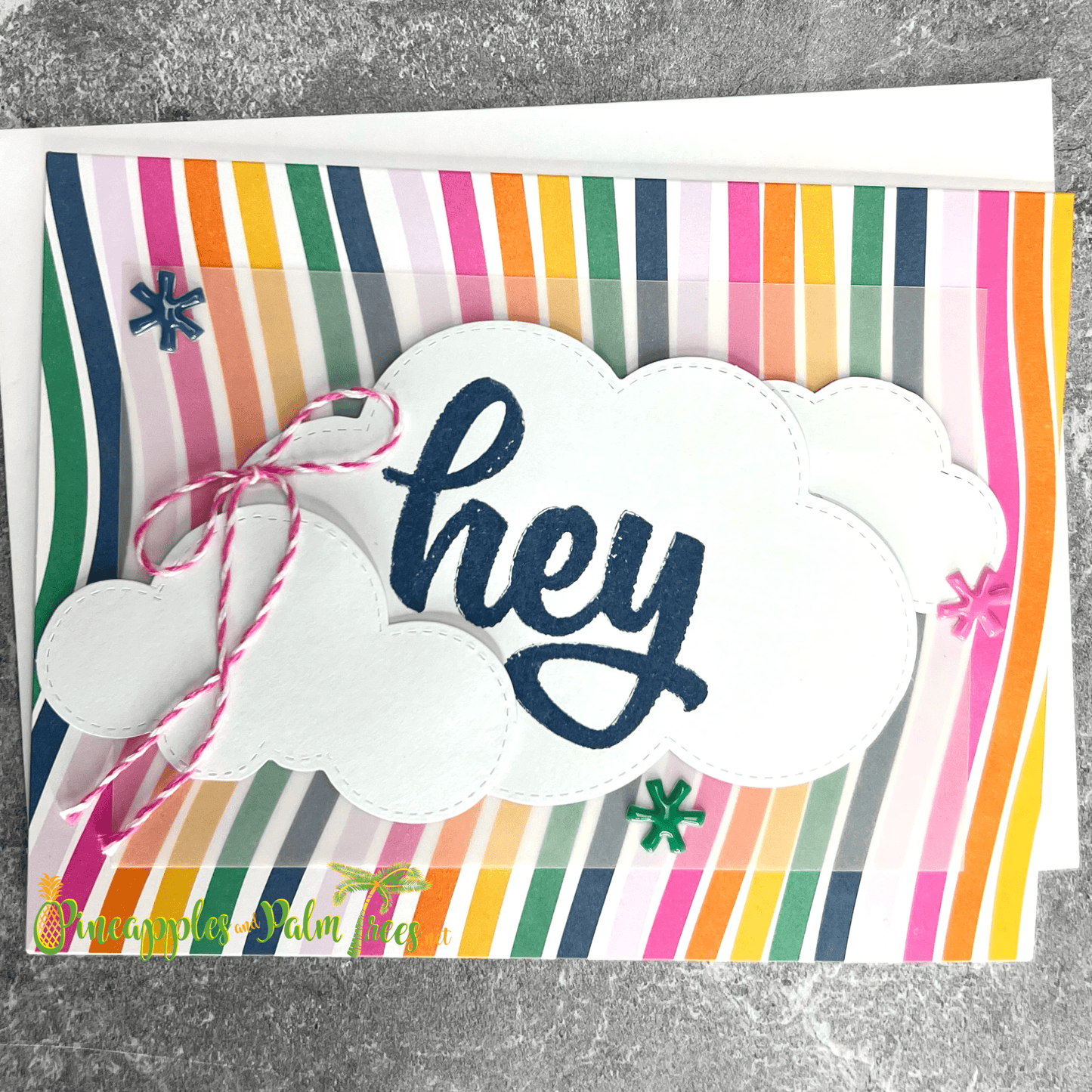 Greeting Card: Hey - cloud