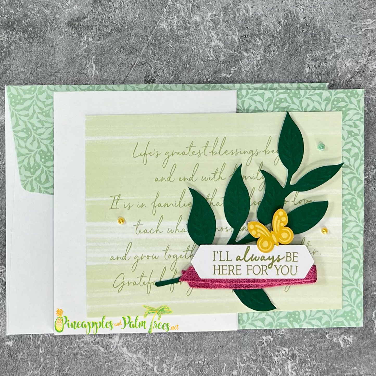 Greeting Card: I'll Always Be Here For You - leaves