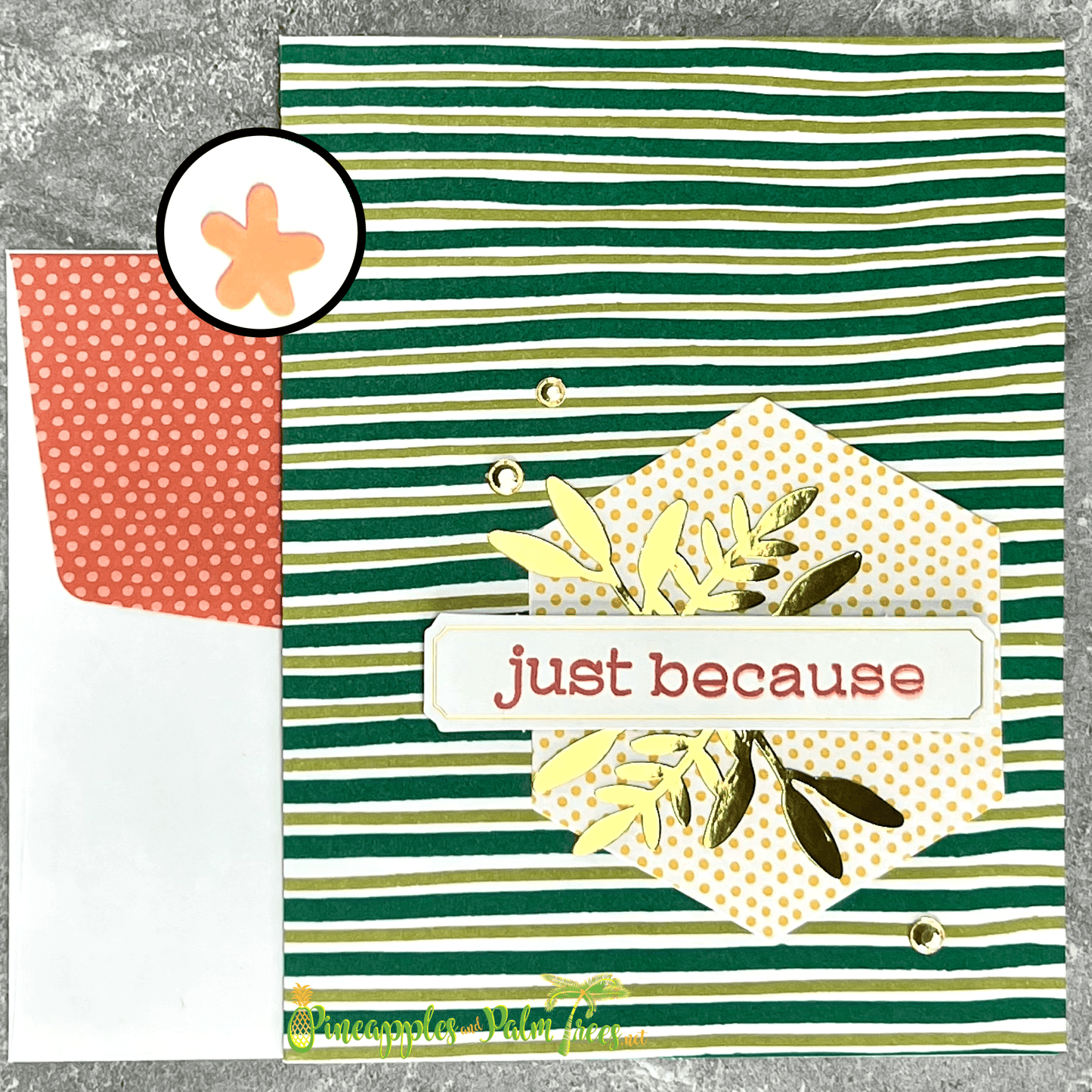 Greeting Card: Just Because - stripes