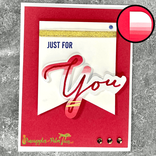 Greeting Card: Just For You - red