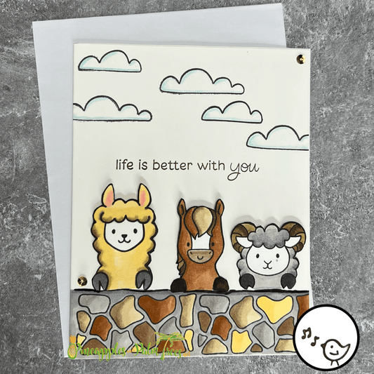 Greeting Card: Life is Better With You - animals