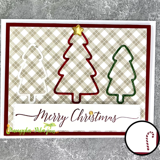 Greeting Card: Merry Christmas - trees