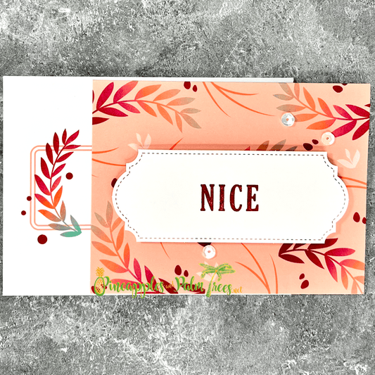 Greeting Card: Nice - peach