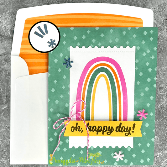 Greeting Card: Oh, Happy Day! - rainbow
