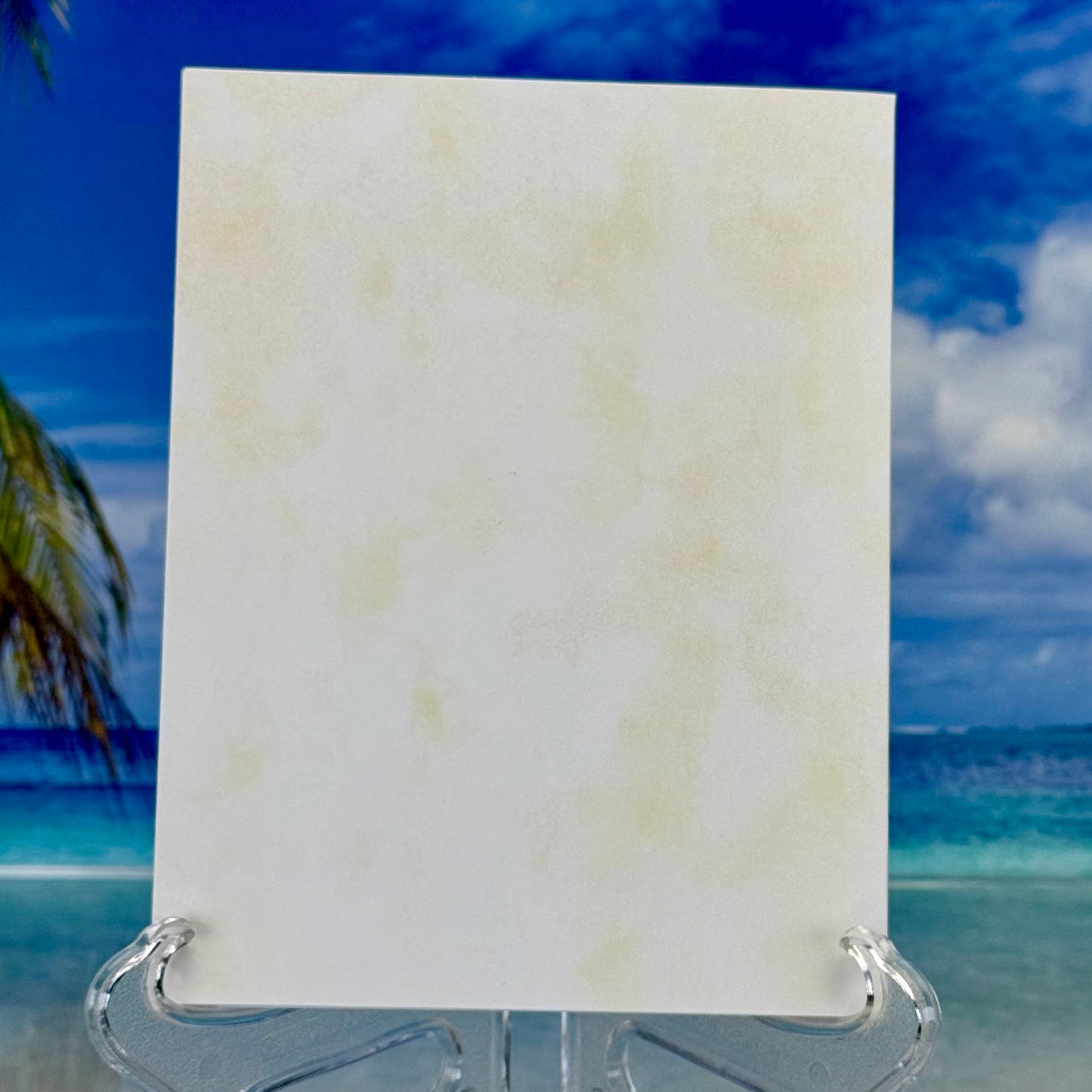 Back side of “Thank you for always being there for me” greeting card.