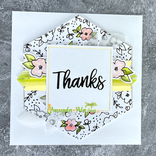 Greeting Card: Thanks - floral