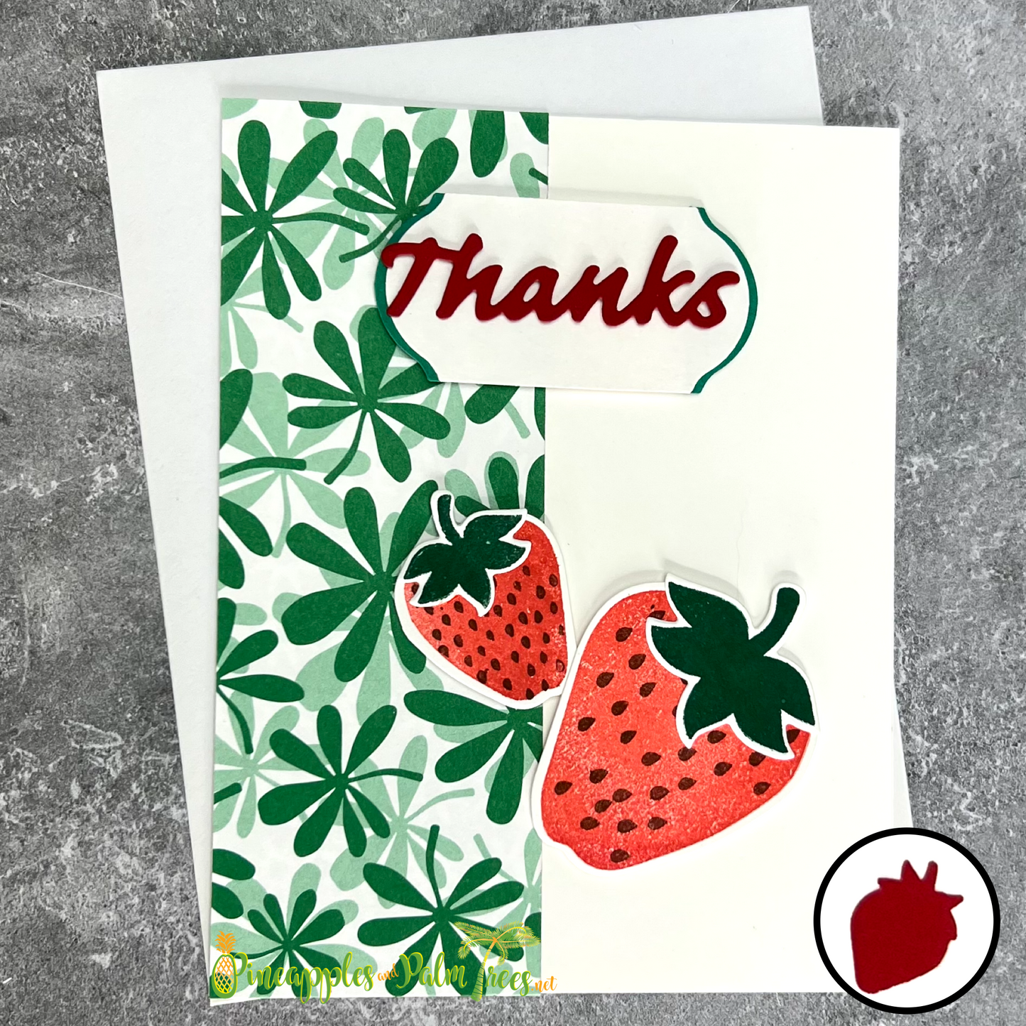Greeting Card: Thanks - strawberries
