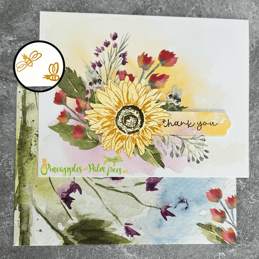 Greeting Card: Thank You - sunflower