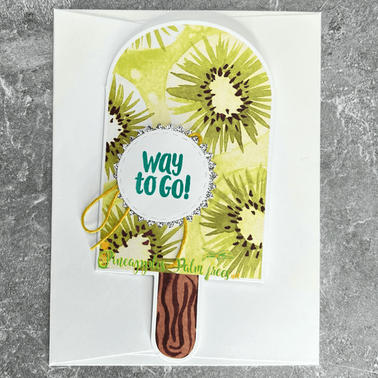 Greeting Card: Way to Go! - kiwi popsicle