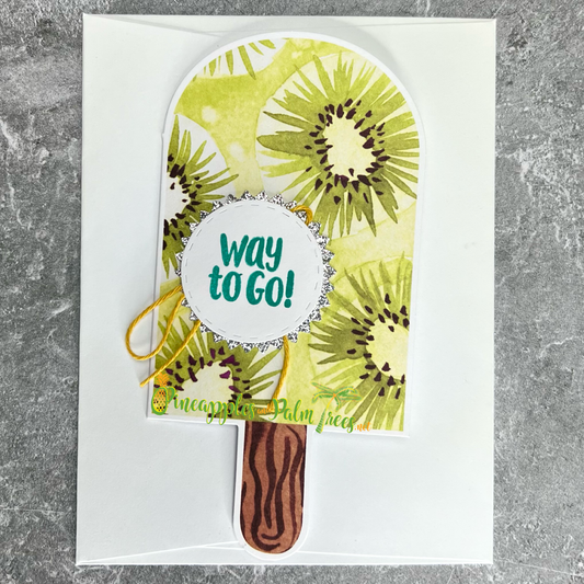Greeting Card: Way to Go! - kiwi popsicle