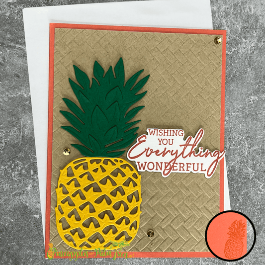 Greeting Card: Wishing You Everything Wonderful - pineapple