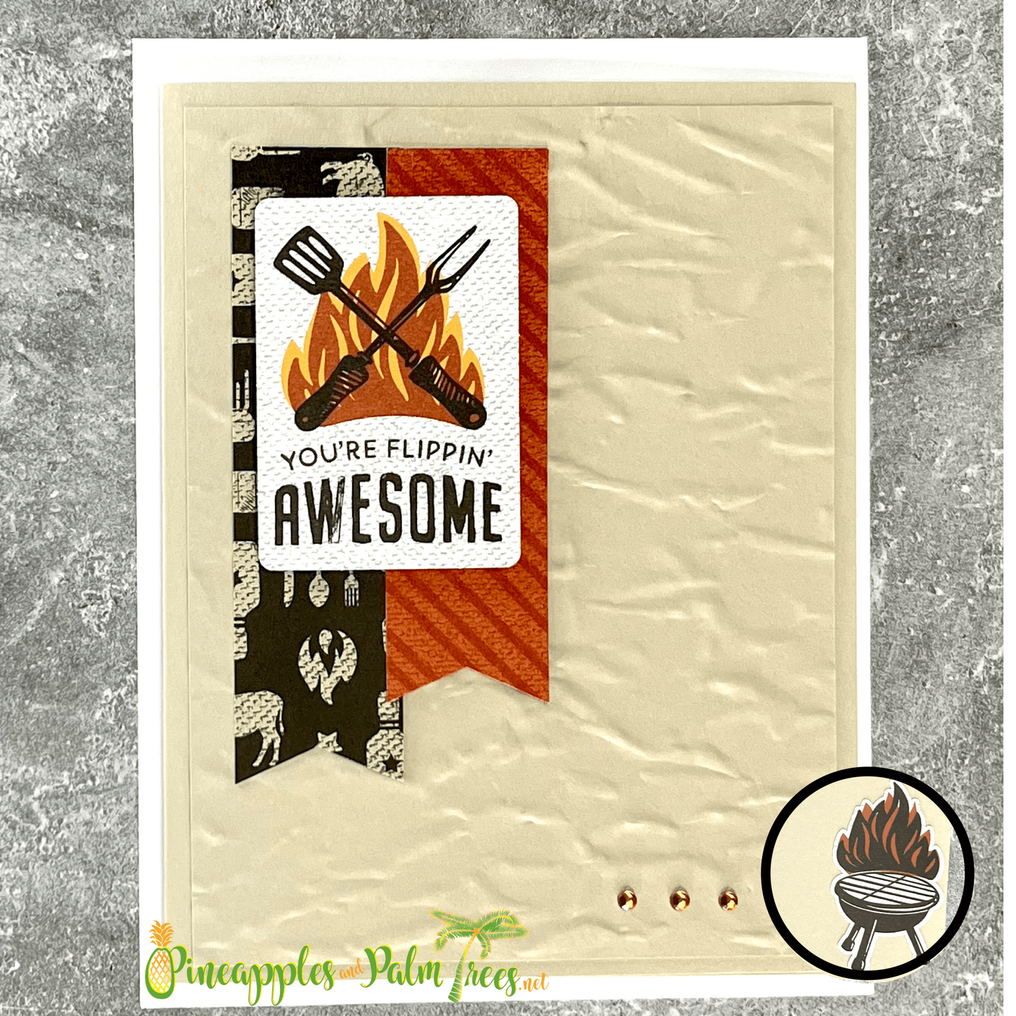 Greeting Card: You're Flippin' Awesome - bbq