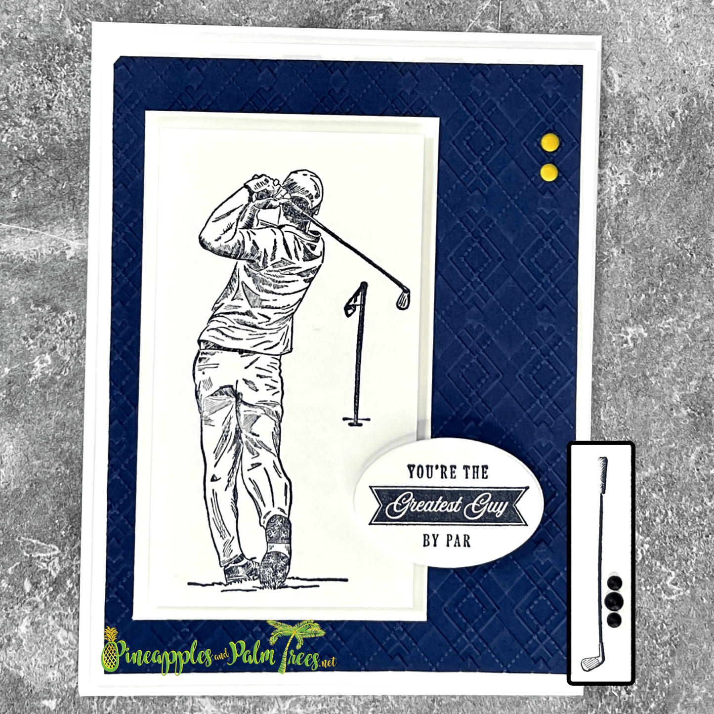 Greeting Card: You're the Greatest Guy By Par - golf