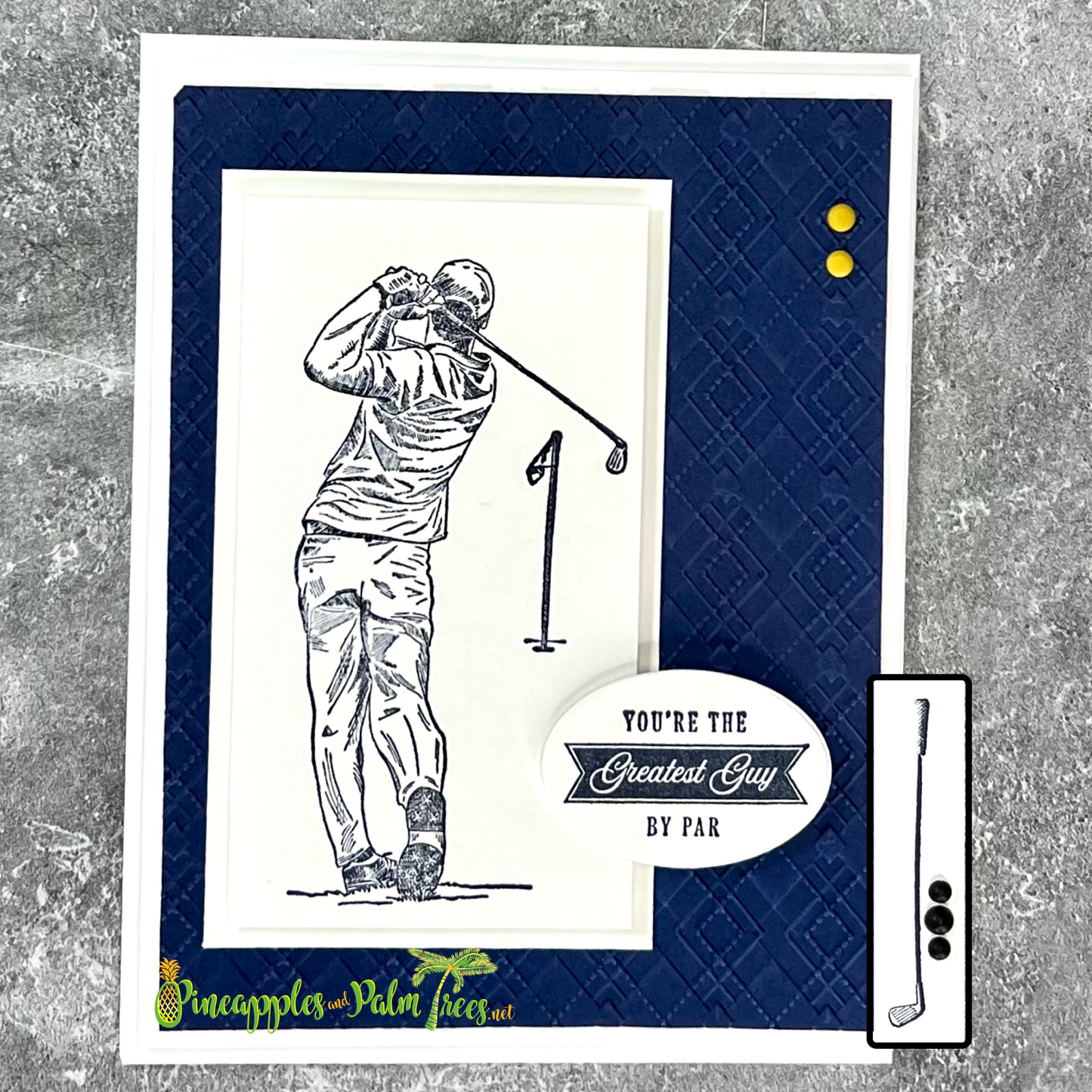 Greeting Card: You're the Greatest Guy By Par - golf